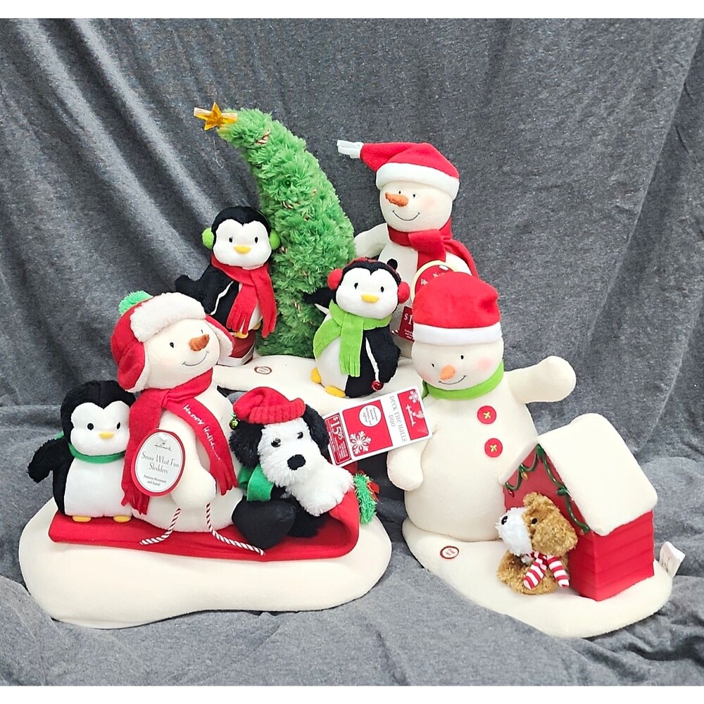 Hallmark Jingle Pals Animated Musical Plush Set Of 3 Untested